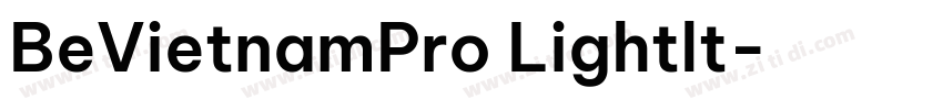 BeVietnamPro Lightlt字体转换